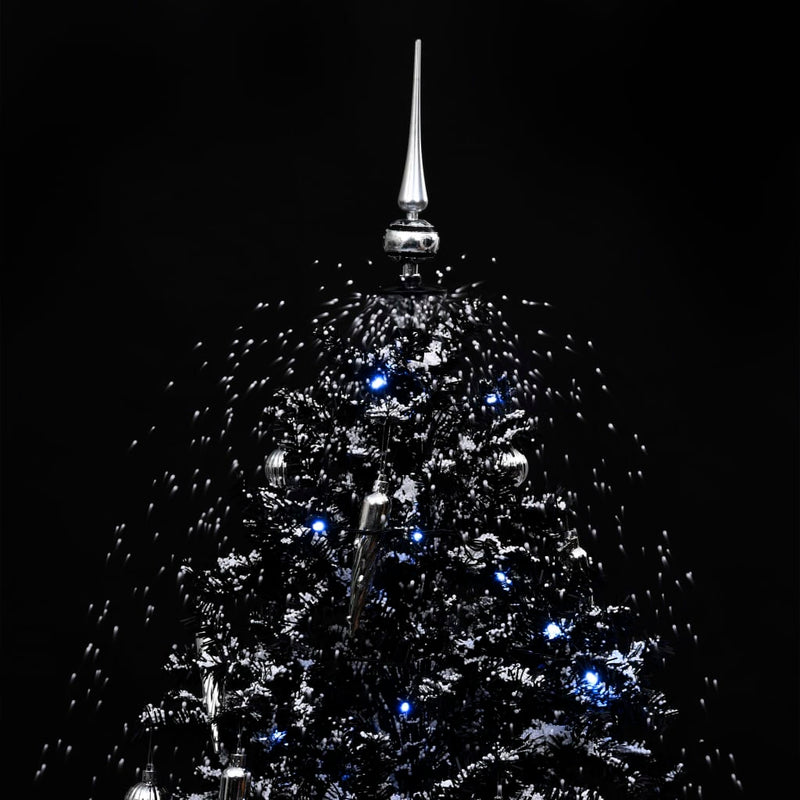 Schneiender Weihnachtsbaum mit Schirmfuß Schwarz 170 cm PVC