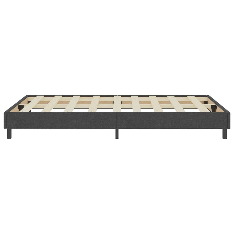 Boxspringbett Dunkelgrau Stoff 120x200 cm