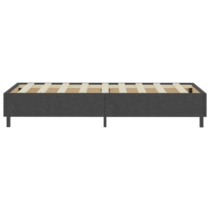 Boxspringbett Dunkelgrau Stoff 100x200 cm