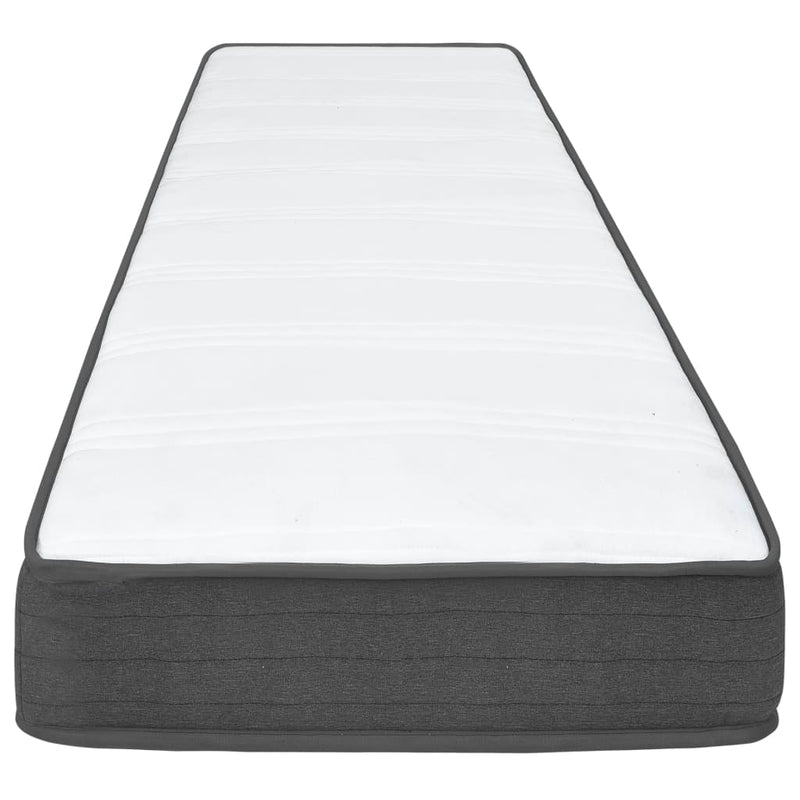 Boxspringbett Dunkelgrau Stoff 100x200 cm