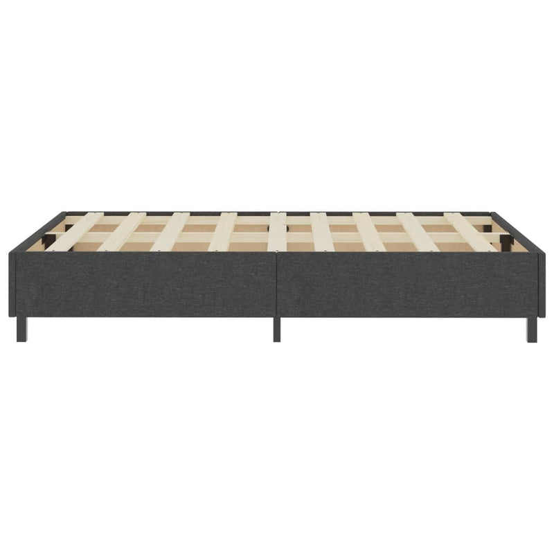 Boxspringbett Dunkelgrau Stoff 120x200 cm