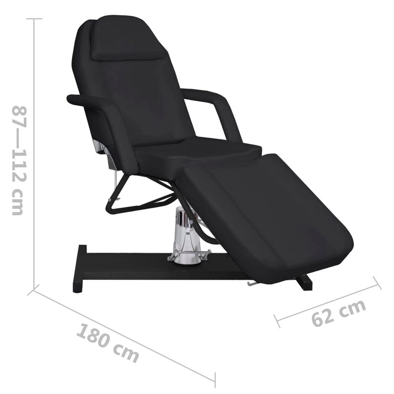 Massagetisch Schwarz 180x62x(87-112) cm