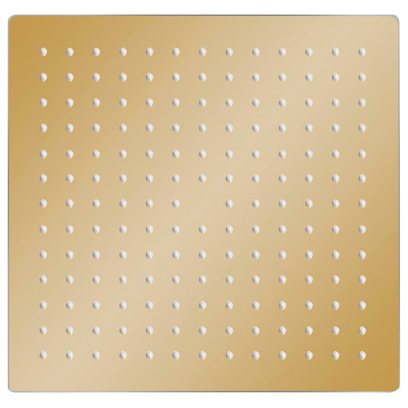 Regenbrause Edelstahl 30x30 cm Quadrat Golden