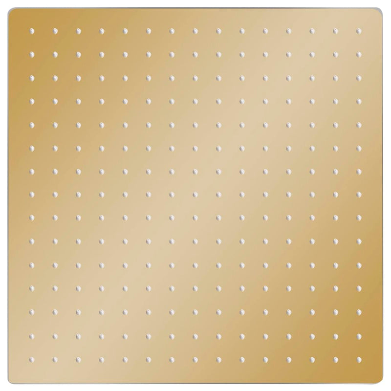 Regenbrause Edelstahl 40x40 cm Quadrat Golden