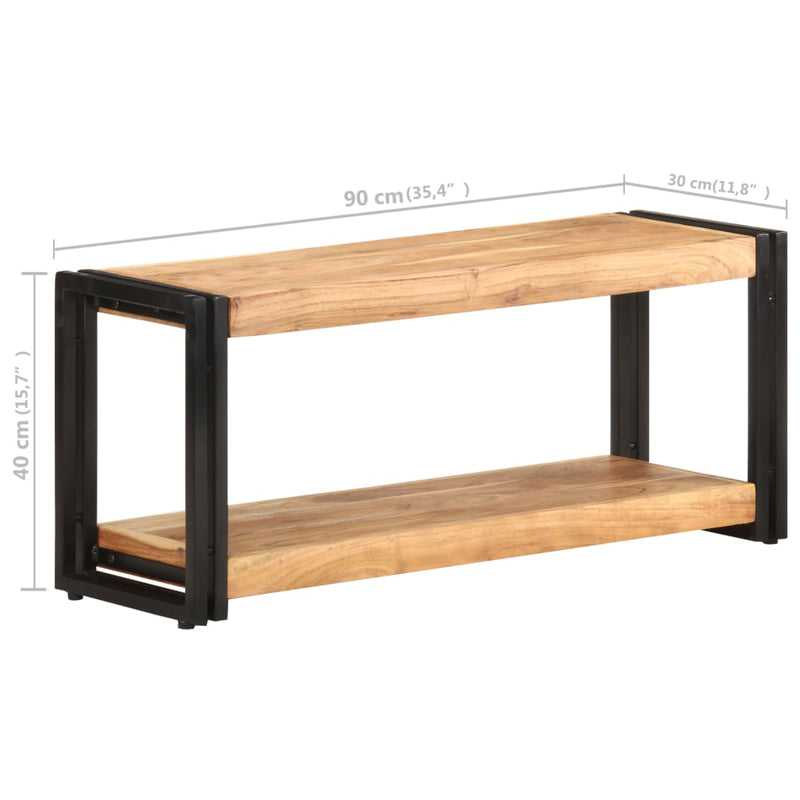 TV-Schrank 90x30x40 cm Akazie Massivholz