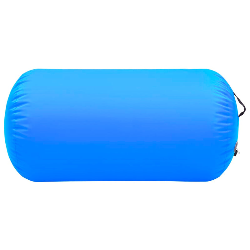 Aufblasbare Gymnastik-Rolle mit Pumpe 120x75 cm PVC Blau