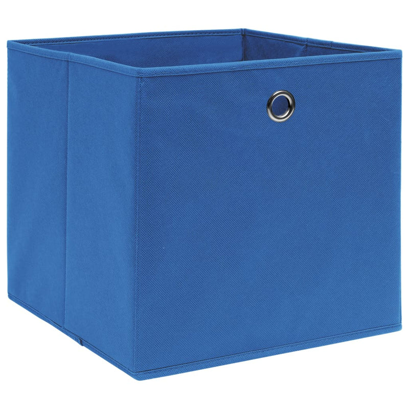 Aufbewahrungsboxen 4 Stk. Vliesstoff 28x28x28 cm Blau