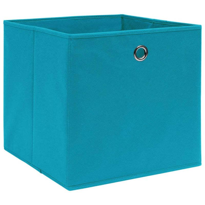 Aufbewahrungsboxen 4 Stk. Vliesstoff 28x28x28 cm Babyblau