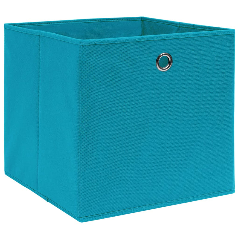 Aufbewahrungsboxen 10 Stk. Vliesstoff 28x28x28 cm Babyblau