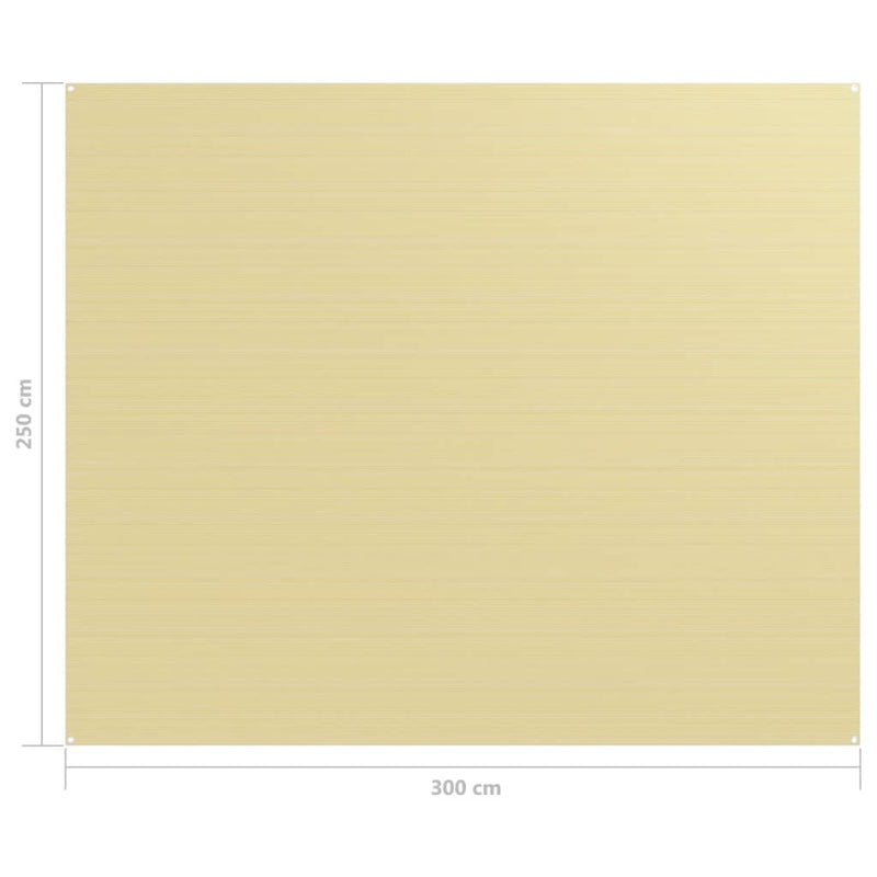 Zeltteppich 250x300 cm Beige