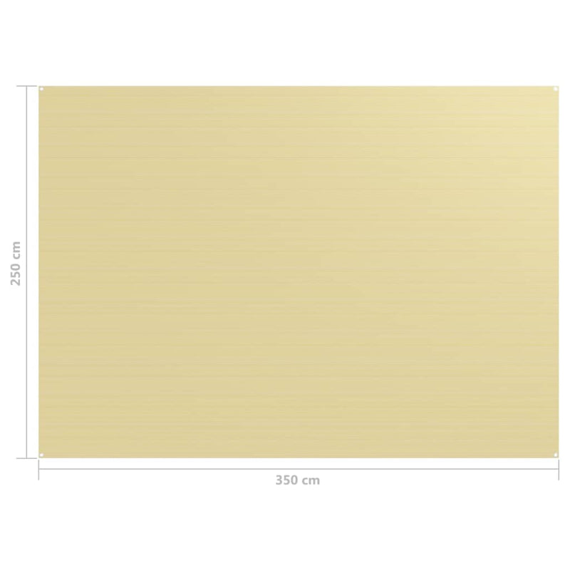 Zeltteppich 250x350 cm Beige