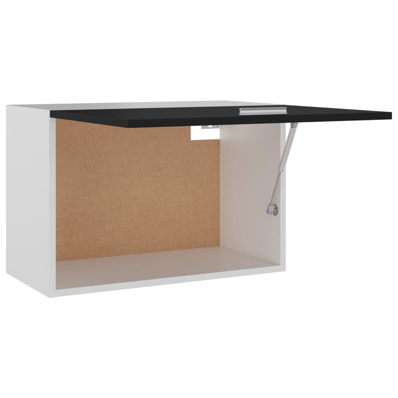 Hängeschrank Schwarz 60x31x40 cm Holzwerkstoff