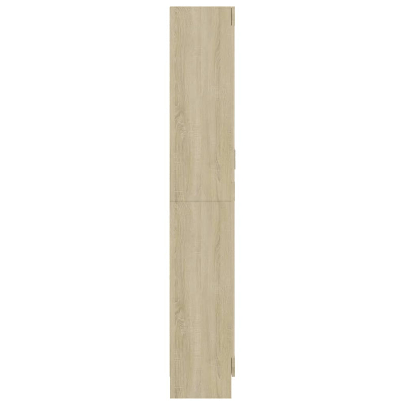 Vitrinenschrank Sonoma-Eiche 82,5x30,5x185,5 cm Holzwerkstoff