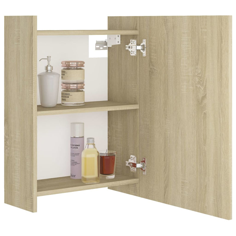 Bad-Spiegelschrank Sonoma-Eiche 62,5x20,5x64 cm Holzwerkstoff