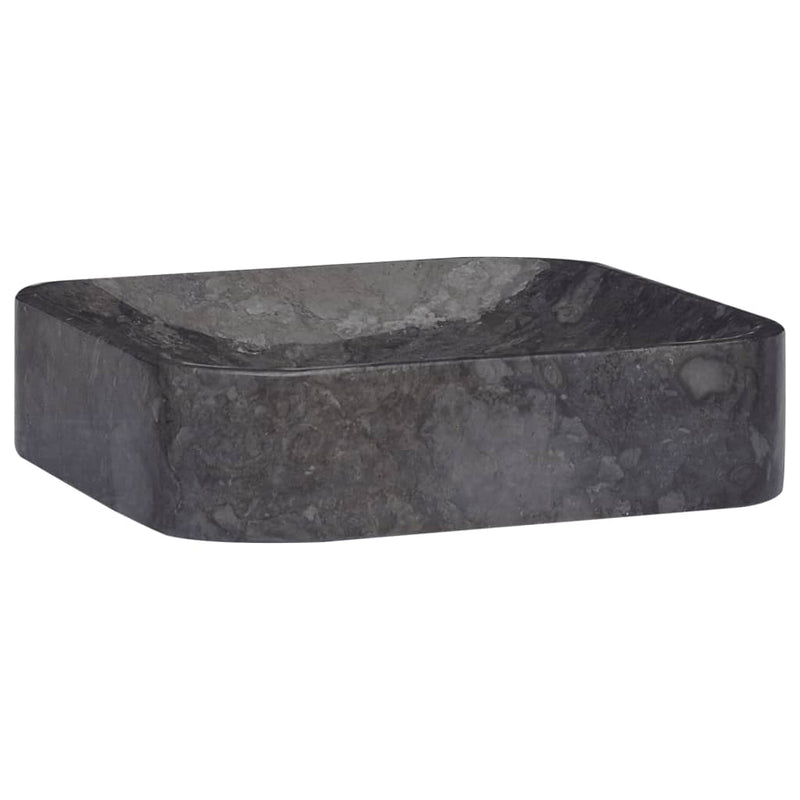 Waschbecken Schwarz 40x40x10 cm Marmor