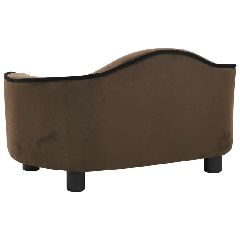 Hundesofa Braun 67x47x36 cm Plüsch