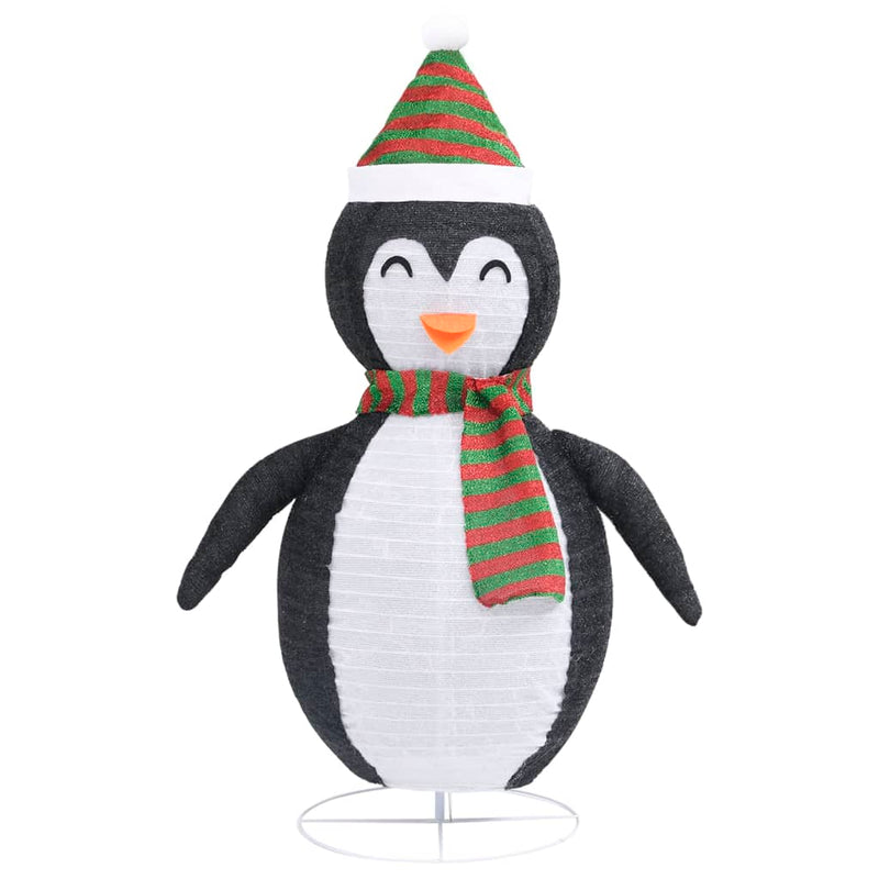 Weihnachtsdekoration Pinguin-Figur LED Luxus-Gewebe 60 cm