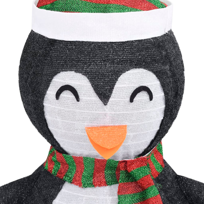 Weihnachtsdekoration Pinguin-Figur LED Luxus-Gewebe 60 cm