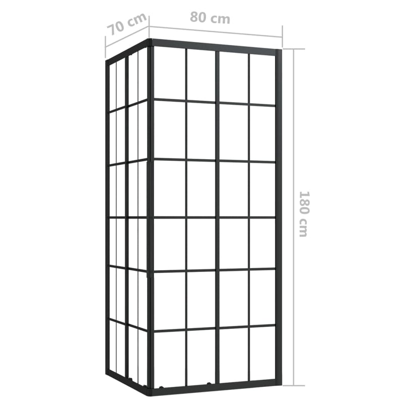 Duschkabine ESG 80x70x180 cm