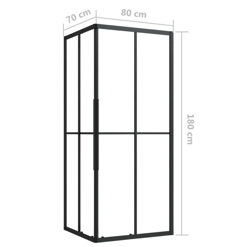 Duschkabine ESG 80x70x180 cm