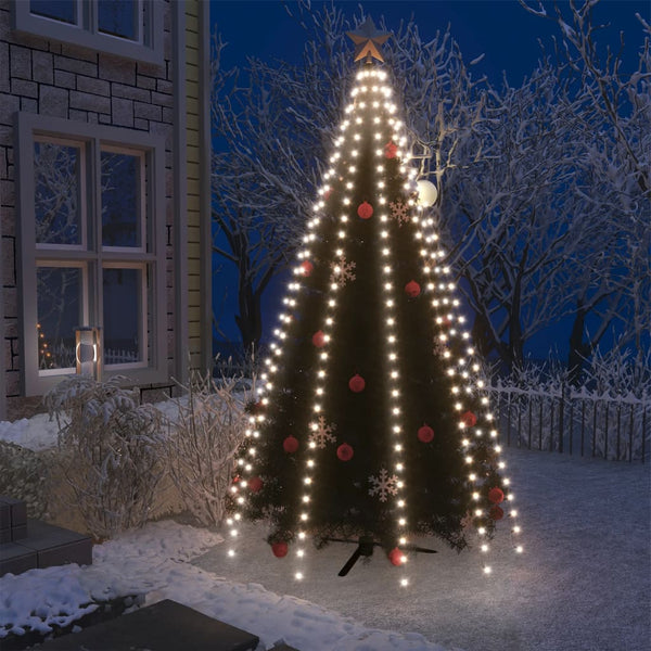 Weihnachtsbaum-Lichternetz mit 250 LEDs Kaltweiß 250 cm