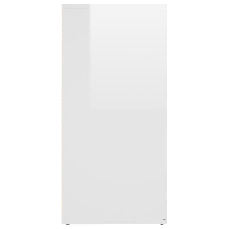Sideboard Hochglanz-Weiß 160x36x75 cm Holzwerkstoff