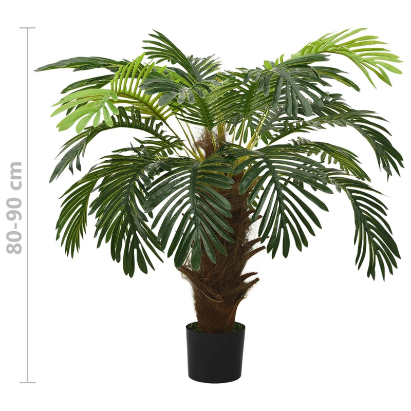 Künstliche Palme Cycas mit Topf 90 cm Grün