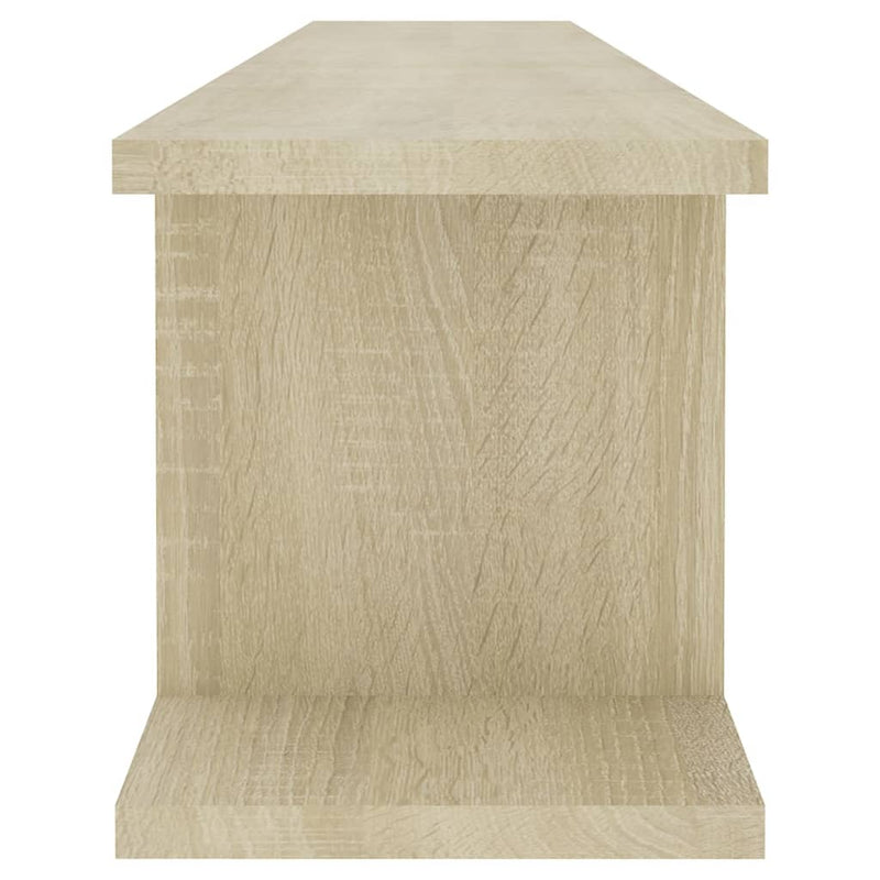 Wandregale 2 Stk. Sonoma-Eiche 105x18x20 cm Holzwerkstoff