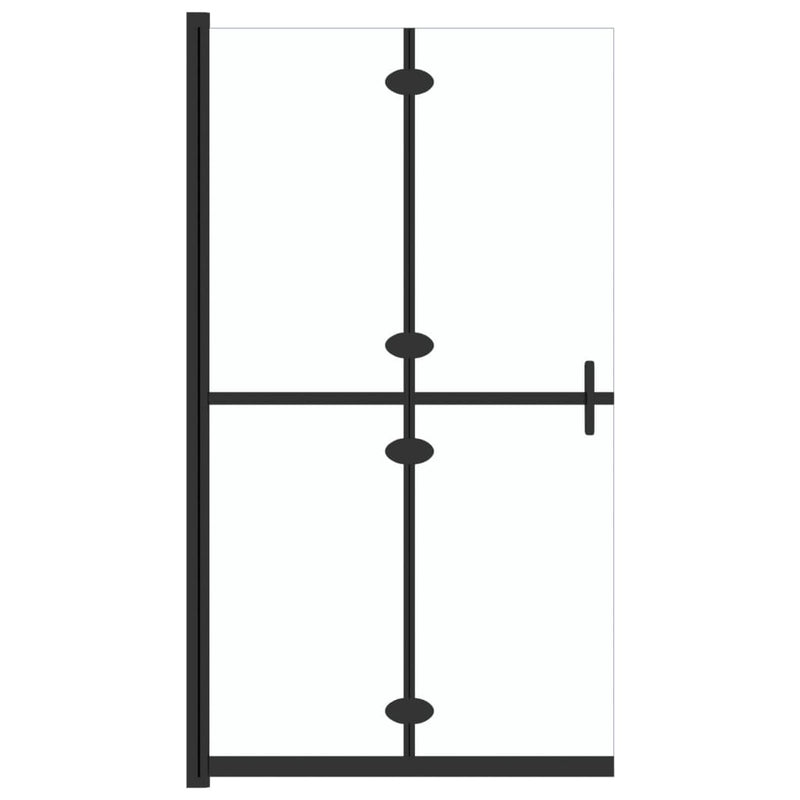 Faltbare begehbare Duschwand Transparentes ESG Glas 70x190 cm