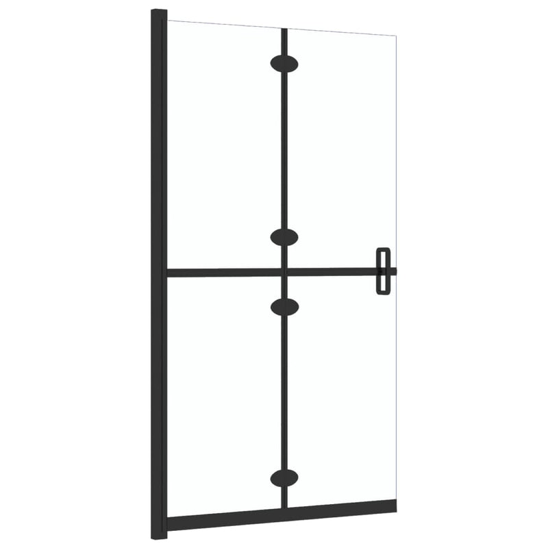 Faltbare begehbare Duschwand Transparentes ESG Glas 110x190 cm