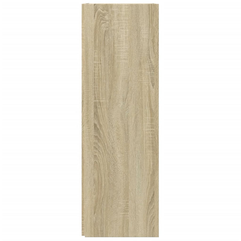 Eckregal Sonoma-Eiche 33x33x100 cm Holzwerkstoff