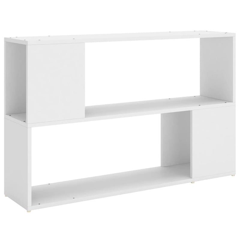 vvidaXL Bücherregal Weiß 100x24x63 cm Holzwerkstoff