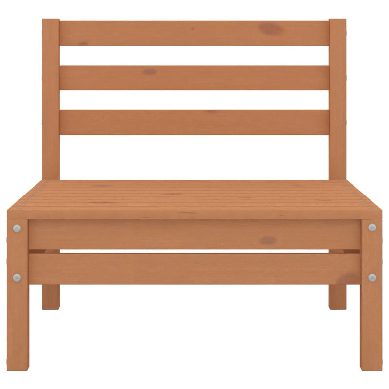 3-tlg. Garten-Lounge-Set Massivholz Kiefer Honigbraun