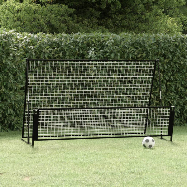 2-in-1 Rebounder und Fußballtor 202x104x120 cm Stahl