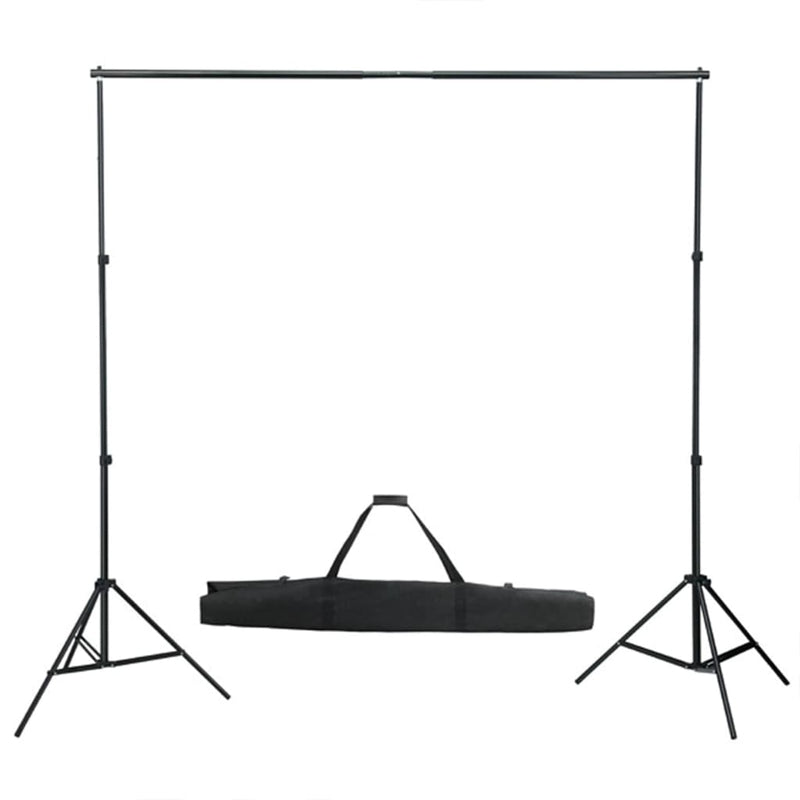 Fotostudio-Set mit Beleuchtung, Hintergrund und Reflektor