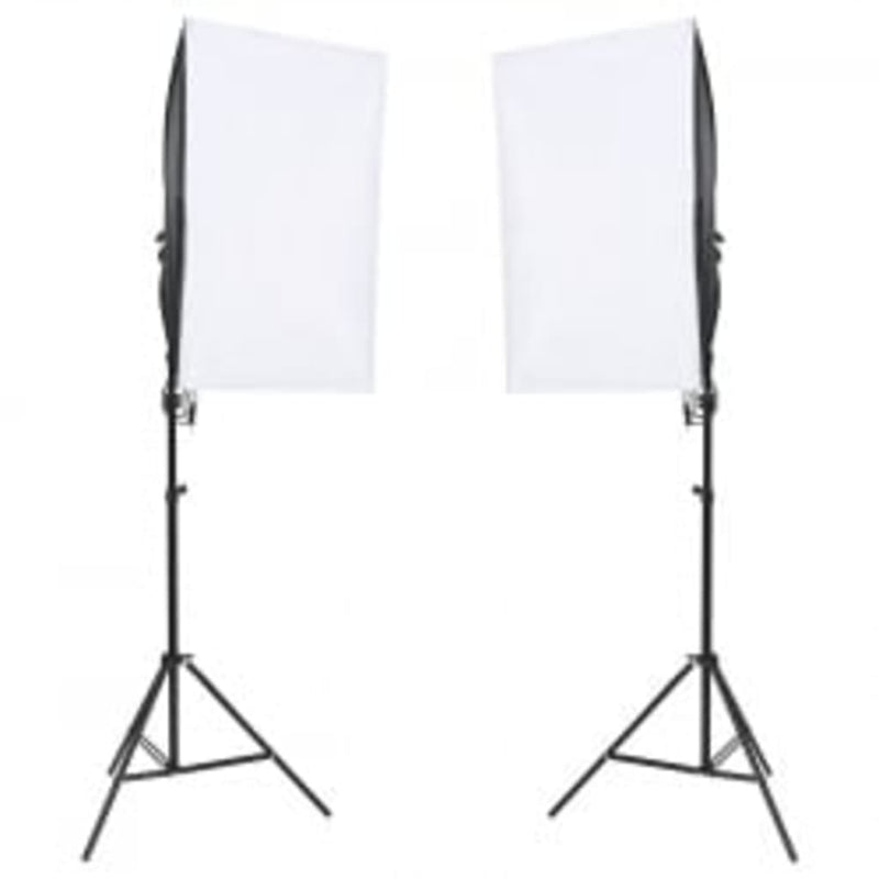 Fotostudio-Set mit Beleuchtung und Hintergrund