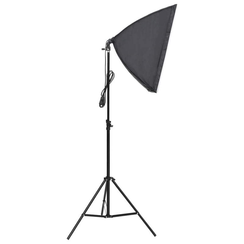 Fotostudio-Set mit Beleuchtung und Hintergrund