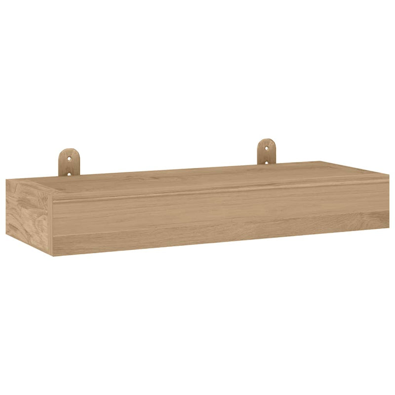 Wandregale 2 Stk. 40x15x4 cm Massivholz Teak