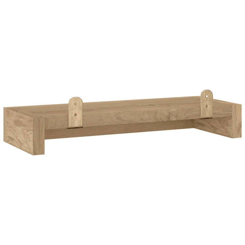 Wandregale 2 Stk. 40x15x4 cm Massivholz Teak