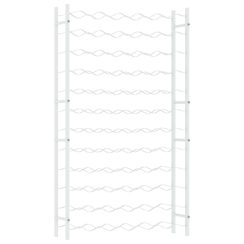 Weinregal für 72 Flaschen Weiß Metall