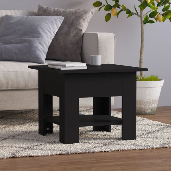 Couchtisch Schwarz 55x55x42 cm Holzwerkstoff