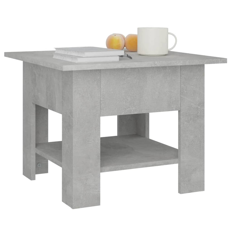 Couchtisch Betongrau 55x55x42 cm Holzwerkstoff