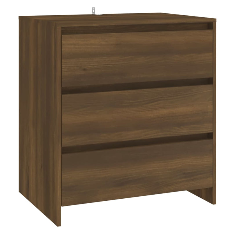 Sideboard Braun Eichen-Optik 70x41x75 cm Holzwerkstoff