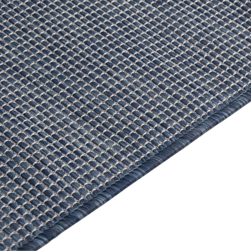 Outdoor-Teppich Flachgewebe 80x250 cm Blau