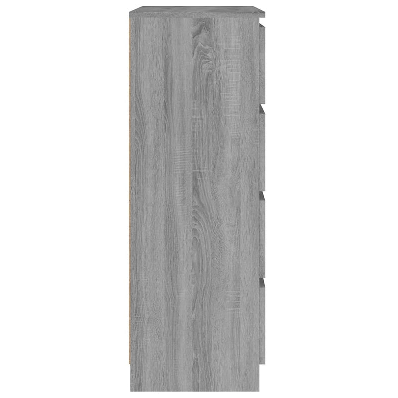 Sideboard Grau Sonoma 60x35x98,5 cm Holzwerkstoff