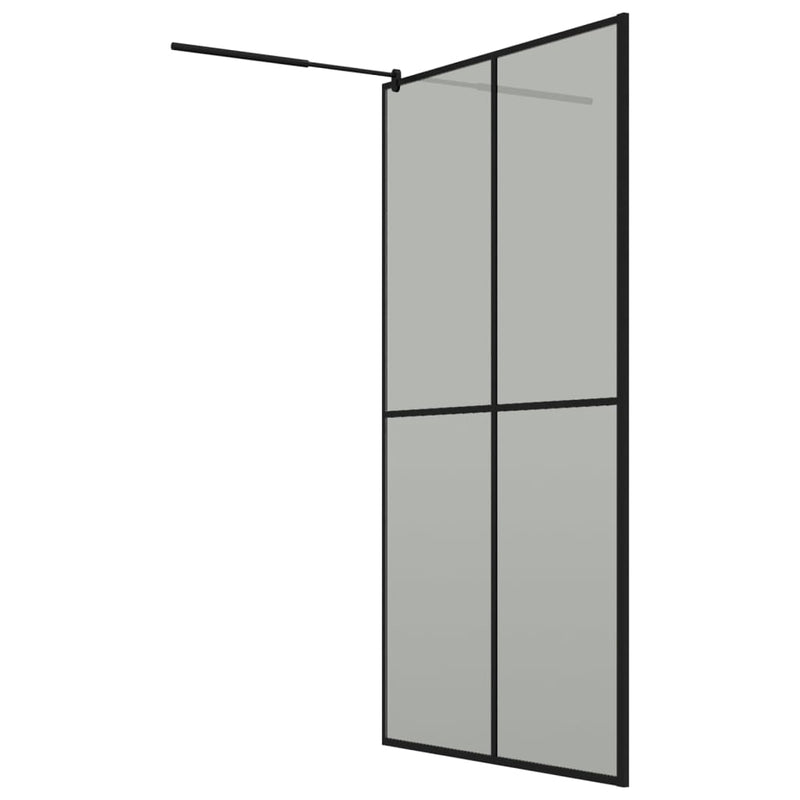 Duschwand für Walk-in Dusche 118x190 cm Dunkles Sicherheitsglas