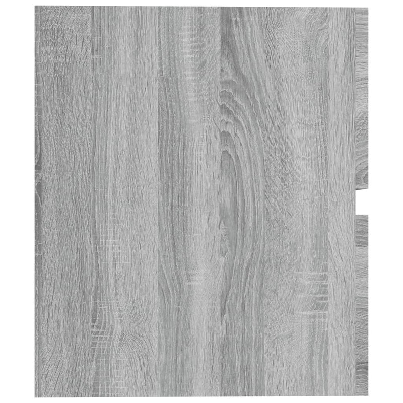 Waschbeckenschrank Grau Sonoma 60x38,5x45 cm Holzwerkstoff
