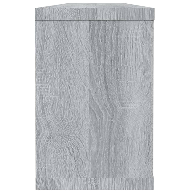 Würfelregale 4 Stk. Grau Sonoma 60x15x23 cm Holzwerkstoff