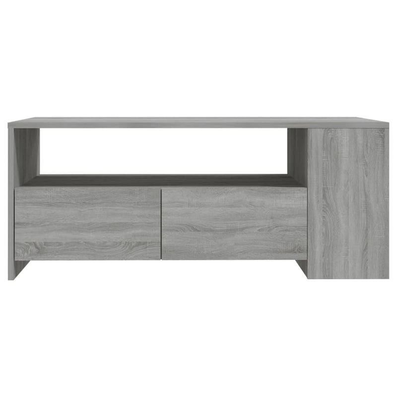 Couchtisch Grau Sonoma 102x55x42 cm Holzwerkstoff