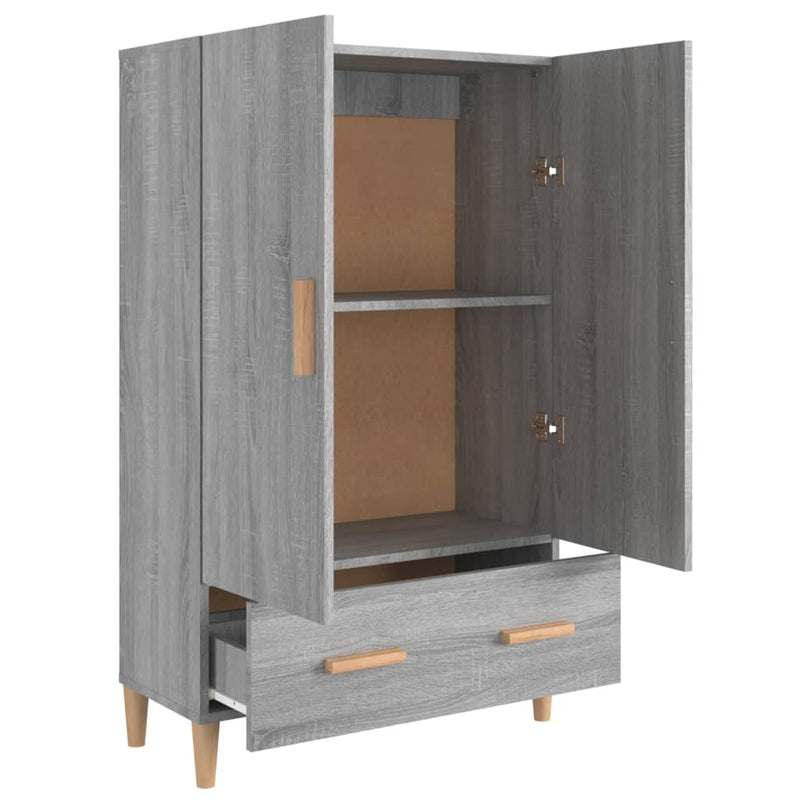 Highboard Grau Sonoma 70x31x115 cm Holzwerkstoff